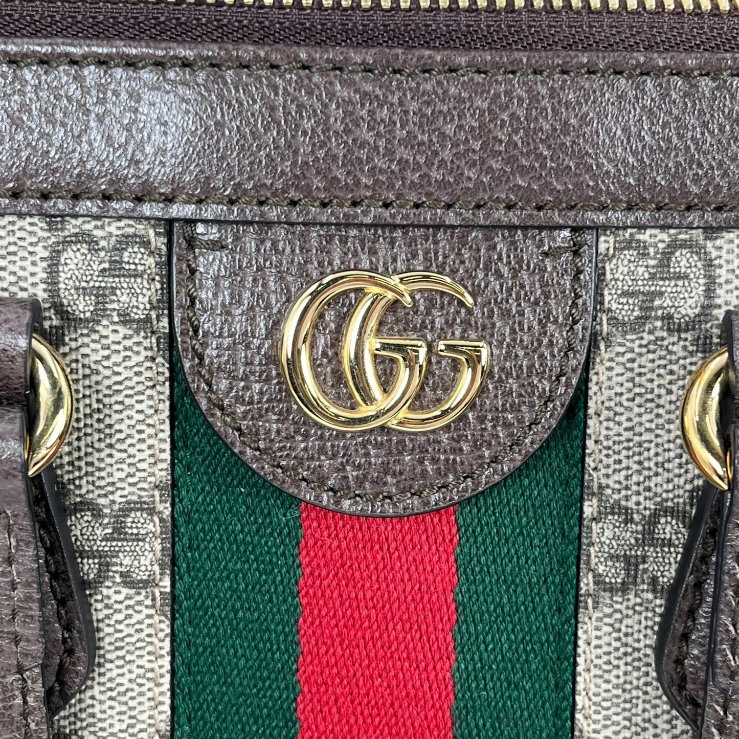 GUCCI Ophidia GG Supreme Large Tote Bag - Brown 