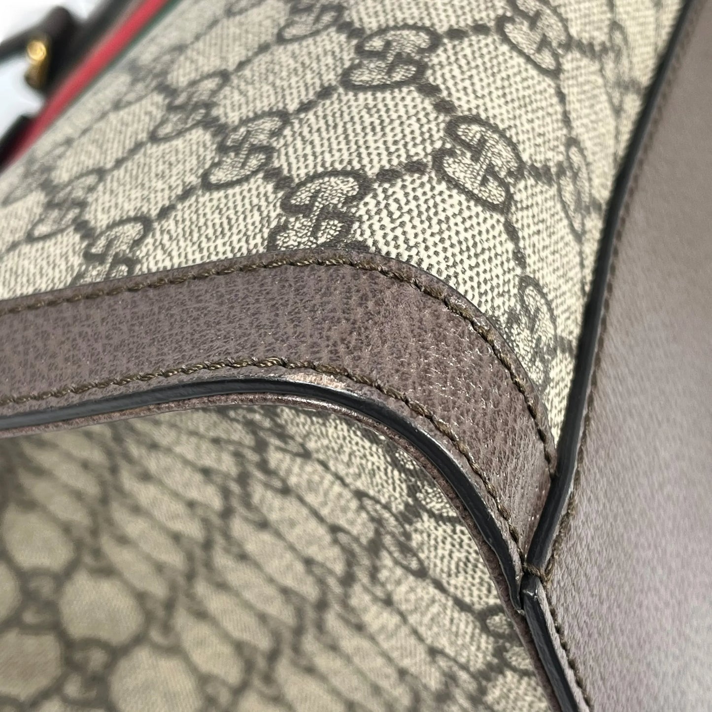 GUCCI Ophidia GG Supreme Large Tote Bag - Brown 