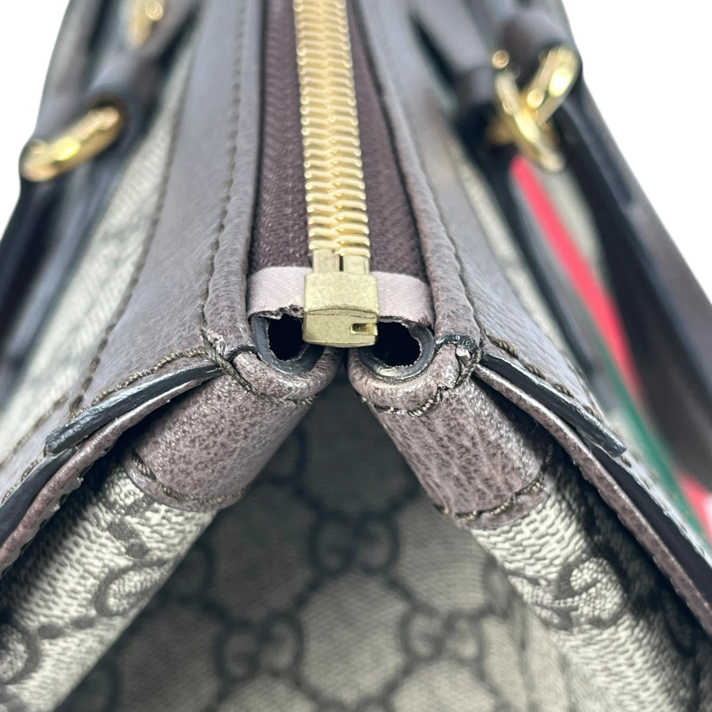 GUCCI Ophidia GG Supreme Large Tote Bag - Brown 