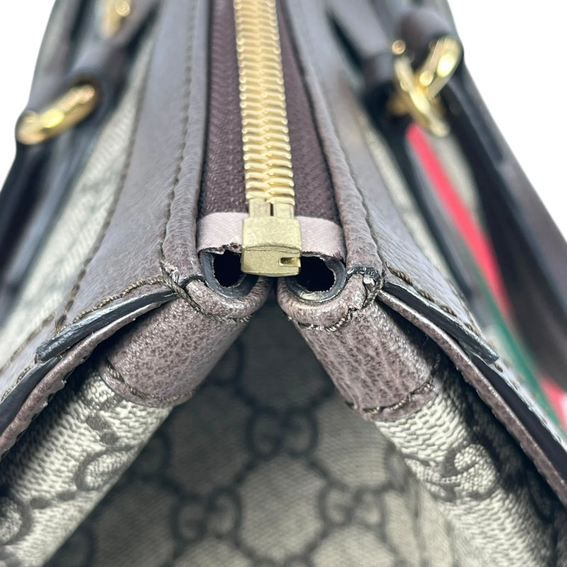 GUCCI Ophidia GG Supreme Large Tote Bag - Brown 