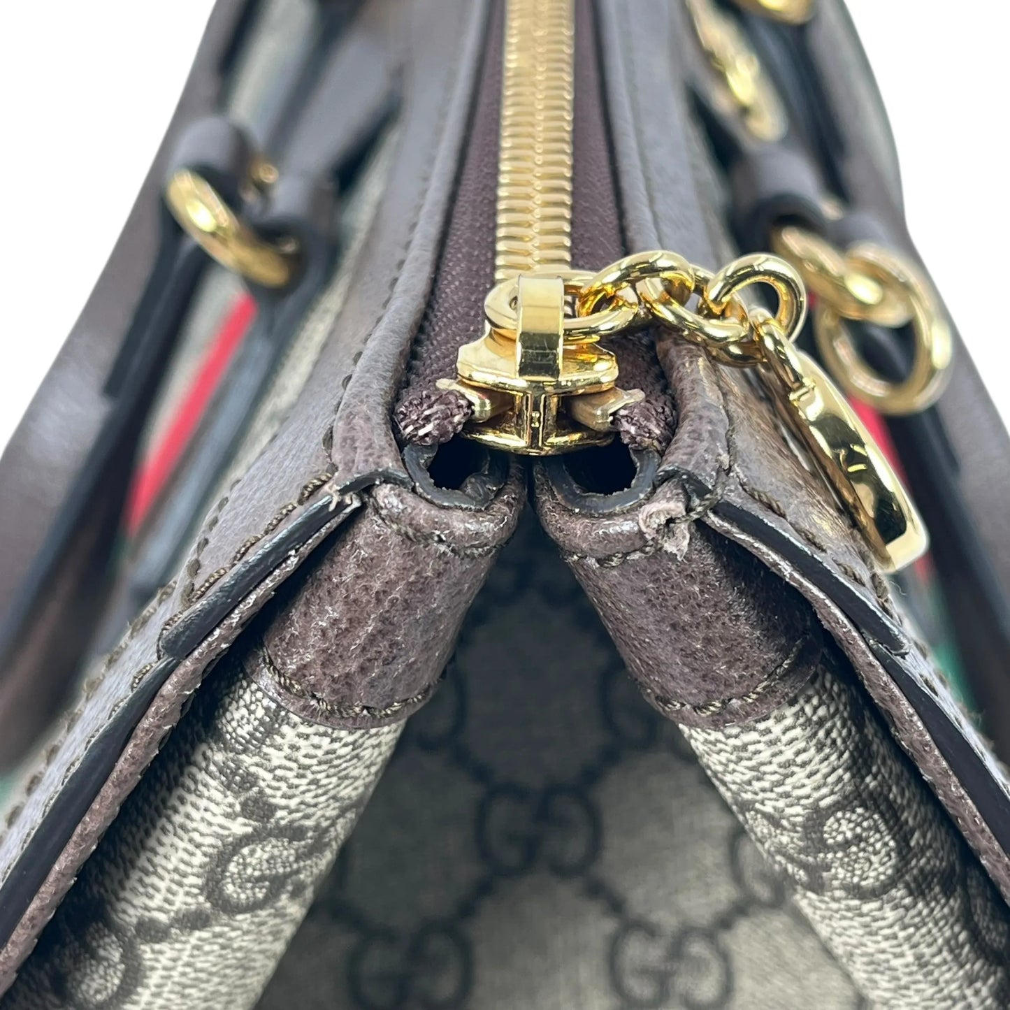 GUCCI Ophidia GG Supreme Large Tote Bag - Brown 