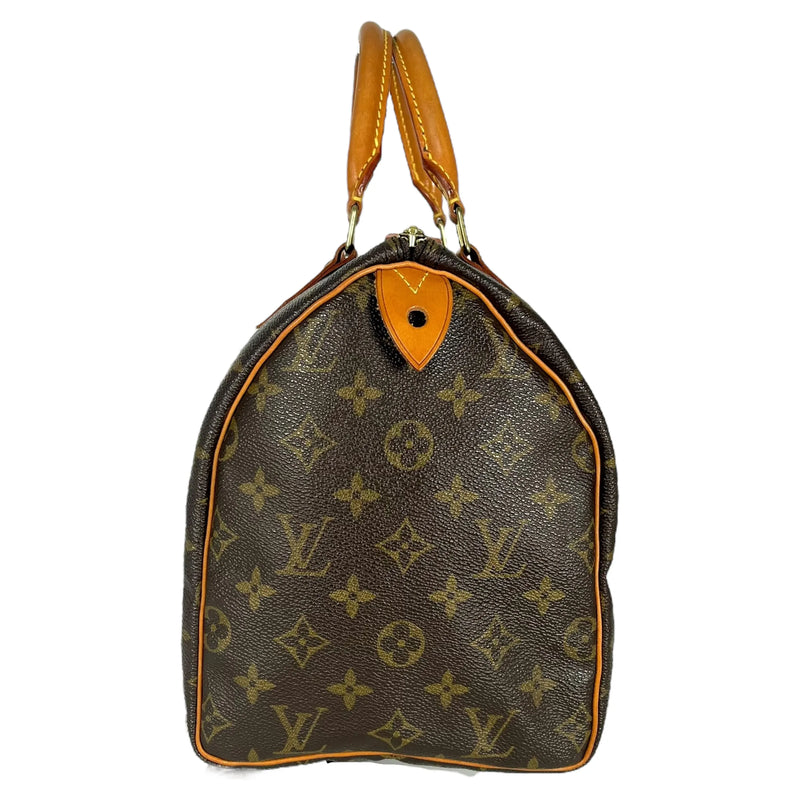 Louis Vuitton Speedy30 ハンドバッグ ブラウン Louis Vuitton Speedy Top Handle Bag 30 Brown Canvas for sale