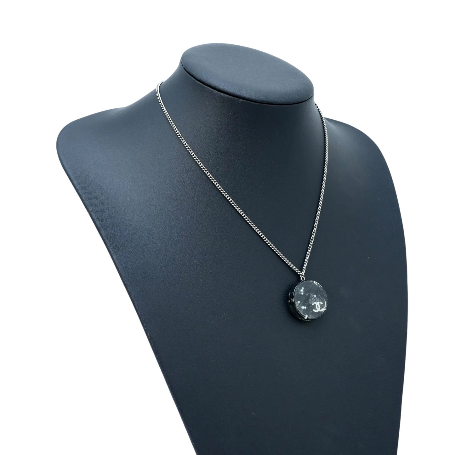 CHANEL Round Pendant Necklace 13P - Metal