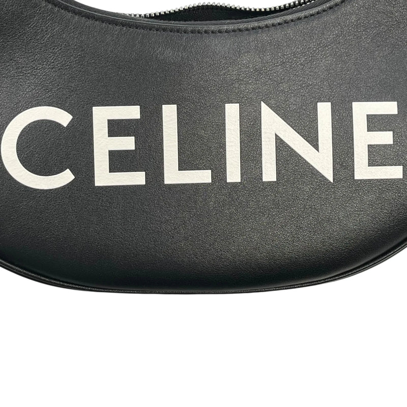 CELINE Ava Leather One Shoulder Bag - Black