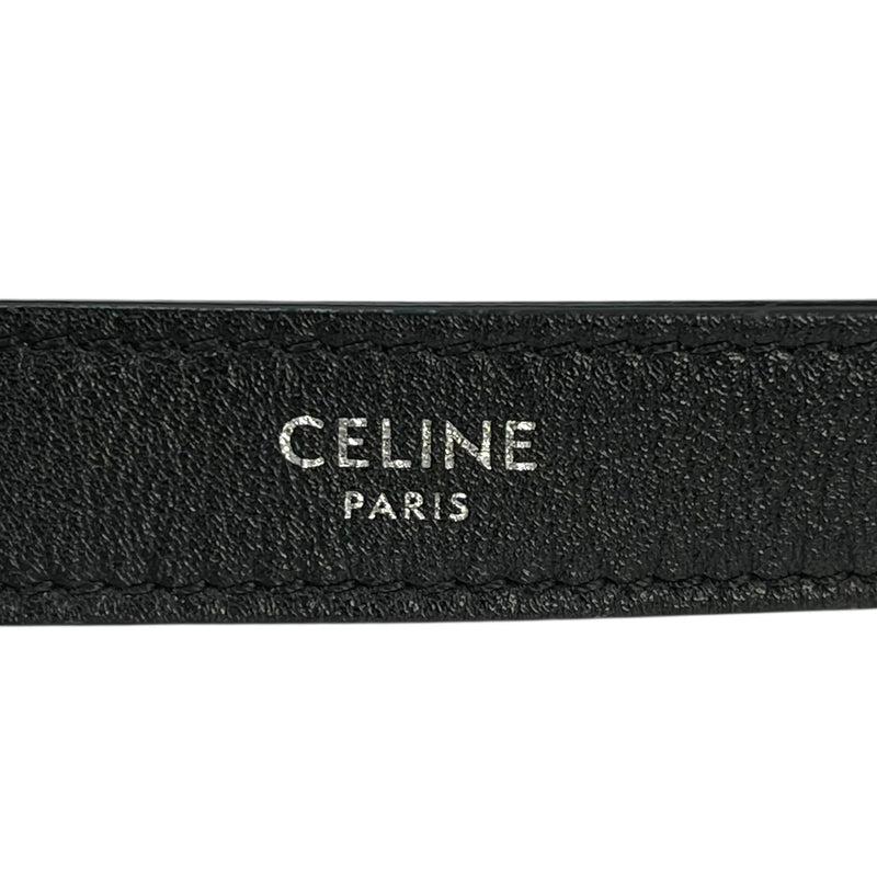 CELINE Ava Leather One Shoulder Bag - Black