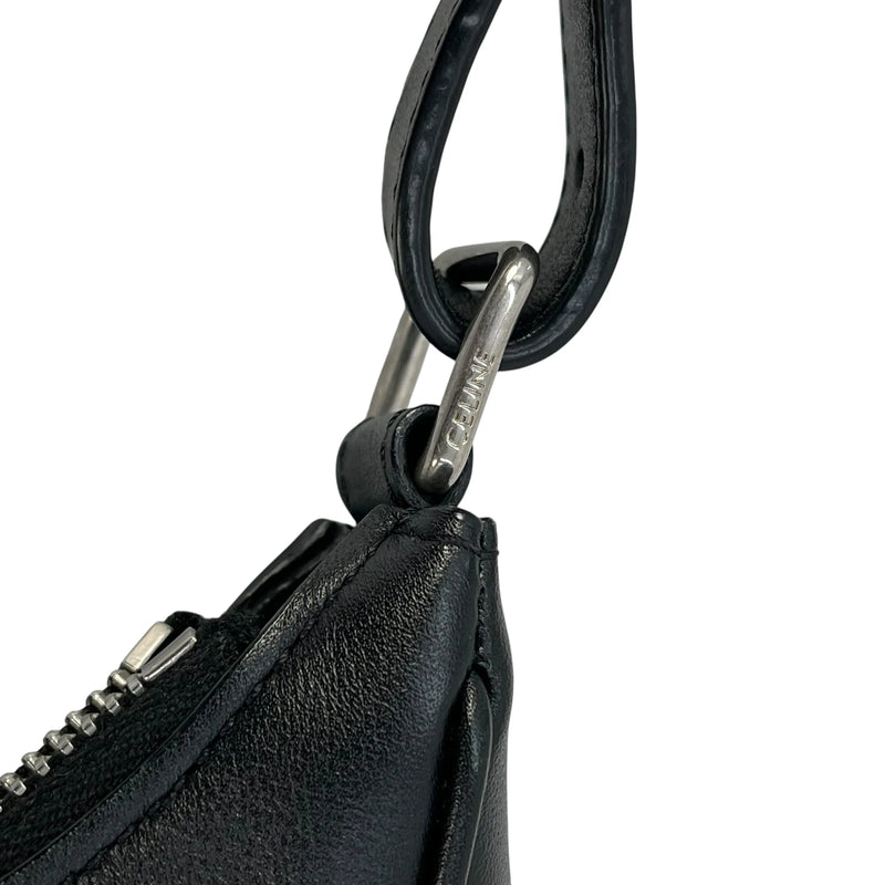 CELINE Ava Leather One Shoulder Bag - Black