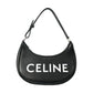 CELINE Ava Leather One Shoulder Bag - Black
