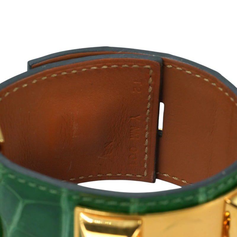 Hermès Collier de Chien Accessories Bracelet - Green × Gold