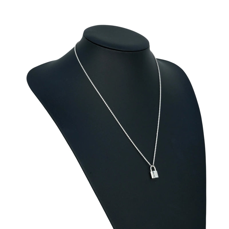 Louis Vuitton Lockit Pendant Necklace - Silver