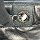 CHANEL Deauville MM Glazed Leather Tote Bag - Black