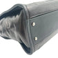 CHANEL Deauville MM Glazed Leather Tote Bag - Black