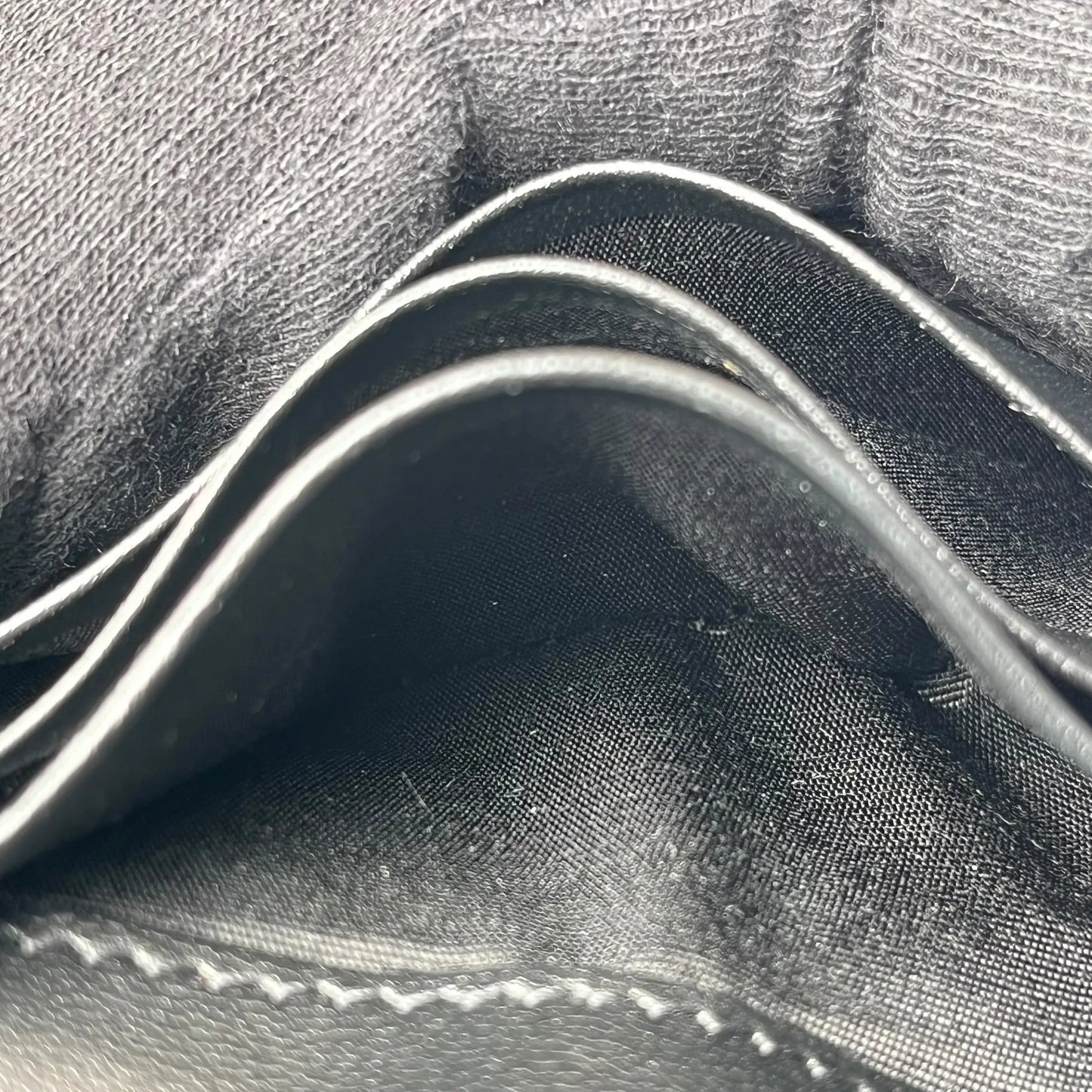 CELINE Lizard Small Flap Triomphe Compact Wallet - Black 