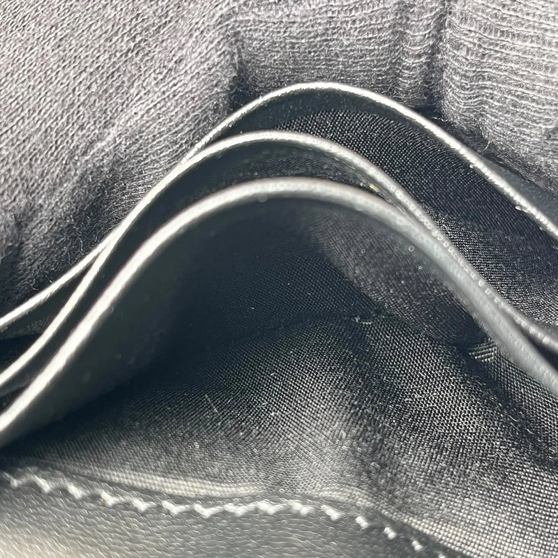 CELINE Lizard Small Flap Triomphe Compact Wallet - Black 