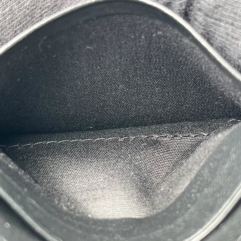 CELINE Lizard Small Flap Triomphe Compact Wallet - Black 