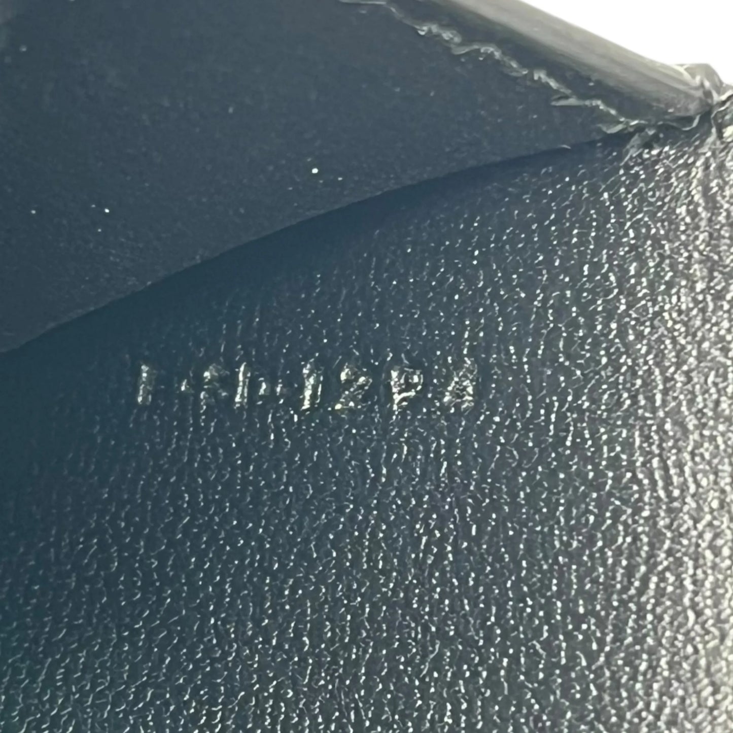 CELINE Lizard Small Flap Triomphe Compact Wallet - Black 