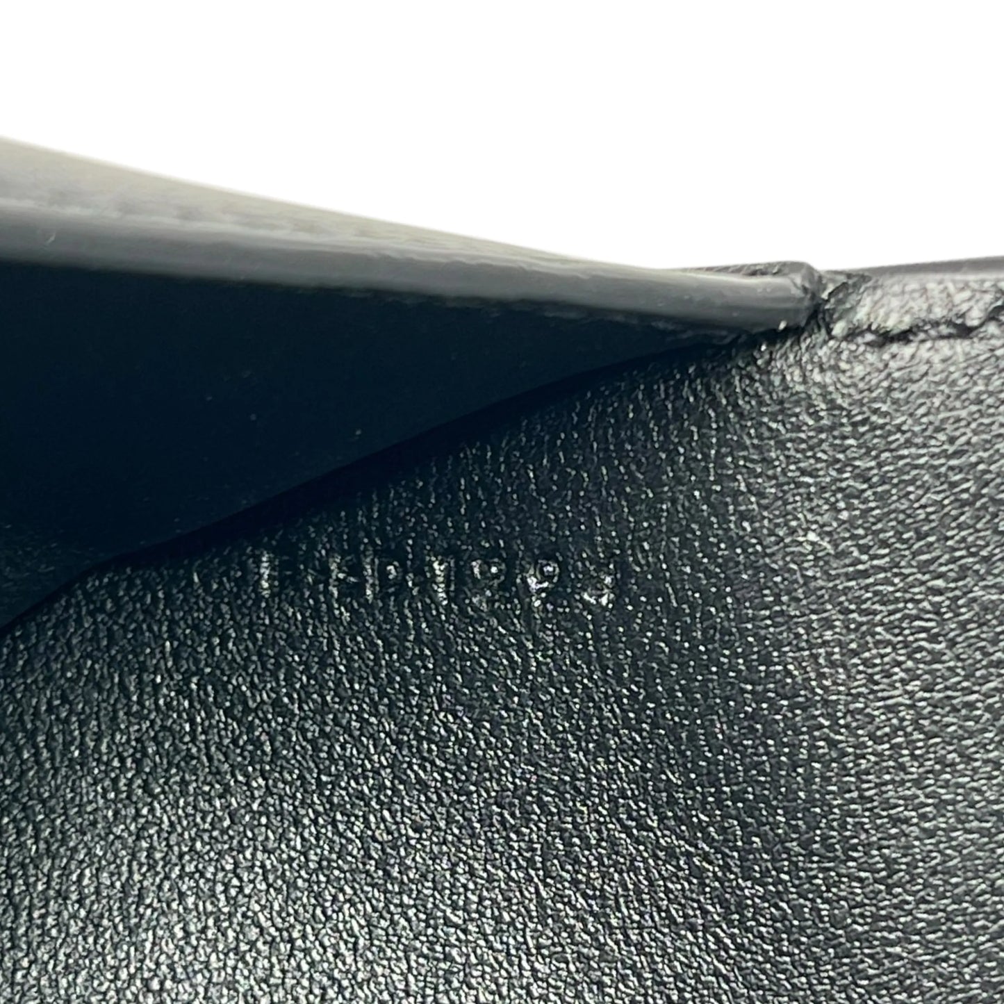 CELINE Lizard Small Flap Triomphe Compact Wallet - Black 