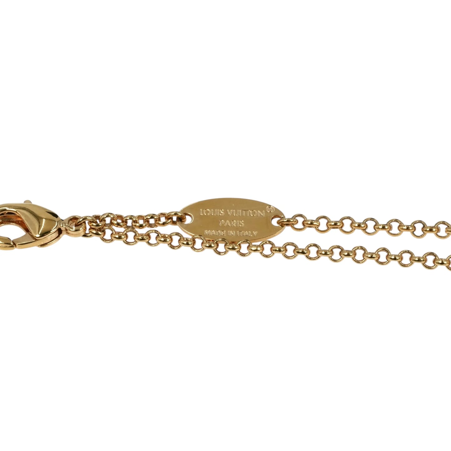 Louis Vuitton Lady Necklace Rhinestone - Gold Plated