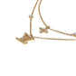 Louis Vuitton Lady Necklace Rhinestone - Gold Plated