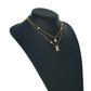 Louis Vuitton Lady Necklace Rhinestone - Gold Plated