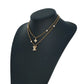 Louis Vuitton Lady Necklace Rhinestone - Gold Plated