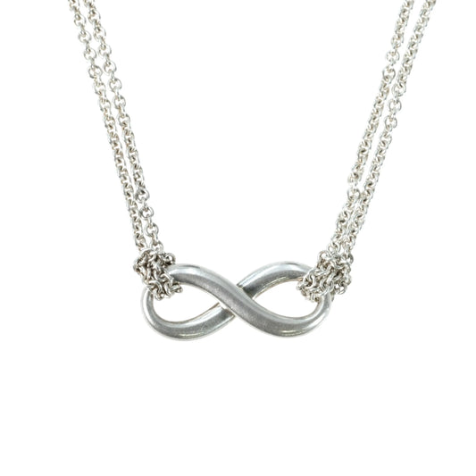 Tiffany Infinity Double Chain Necklace - SV925