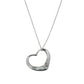 Tiffany Open Heart Necklace - Silver