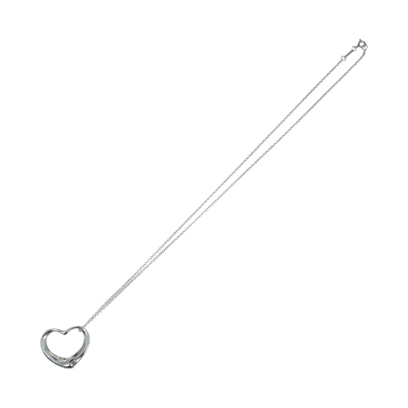 Tiffany Open Heart Necklace - Silver