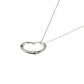 Tiffany Open Heart Necklace - Silver