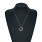 Tiffany Open Heart Necklace - Silver