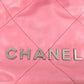 CHANEL Calfskin 22 Mini Hand Bag Chain Shoulder Bag - Pink