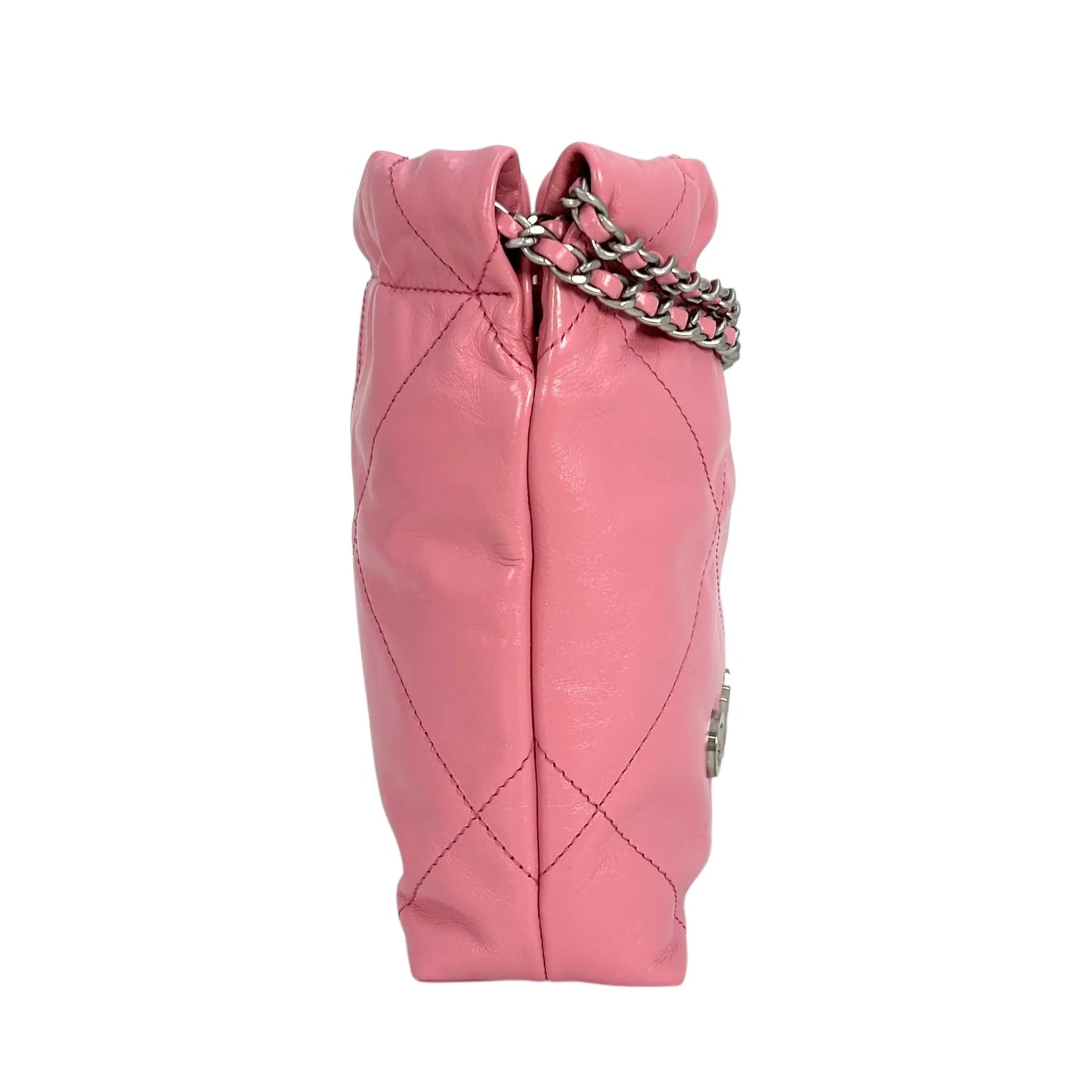 CHANEL Calfskin 22 Mini Hand Bag Chain Shoulder Bag - Pink