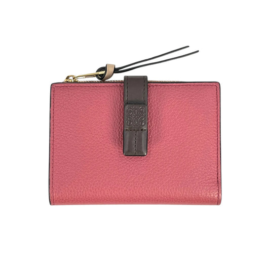 LOEWE Vertical Medium Compact Wallet - Pink