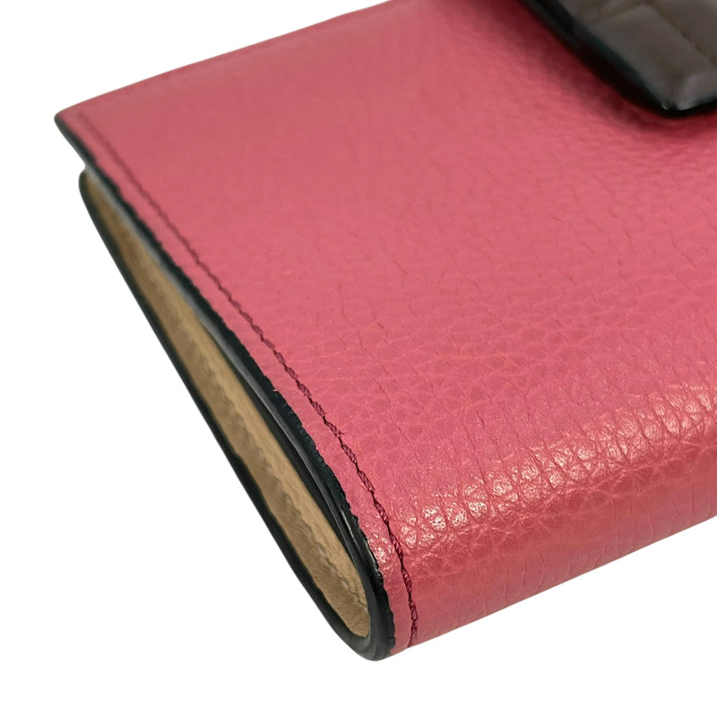 LOEWE Vertical Medium Compact Wallet - Pink