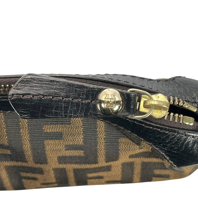 FENDI Zucca Shoulder Bag - Brown - 35749