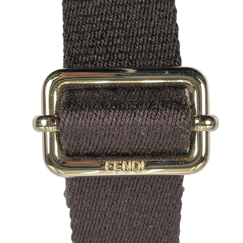 FENDI Zucca Shoulder Bag - Brown - 35749