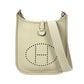 Hermès Evelyne TPM Trillion Leather Gris Pale B Stamped（2023）Shoulder Bag - White