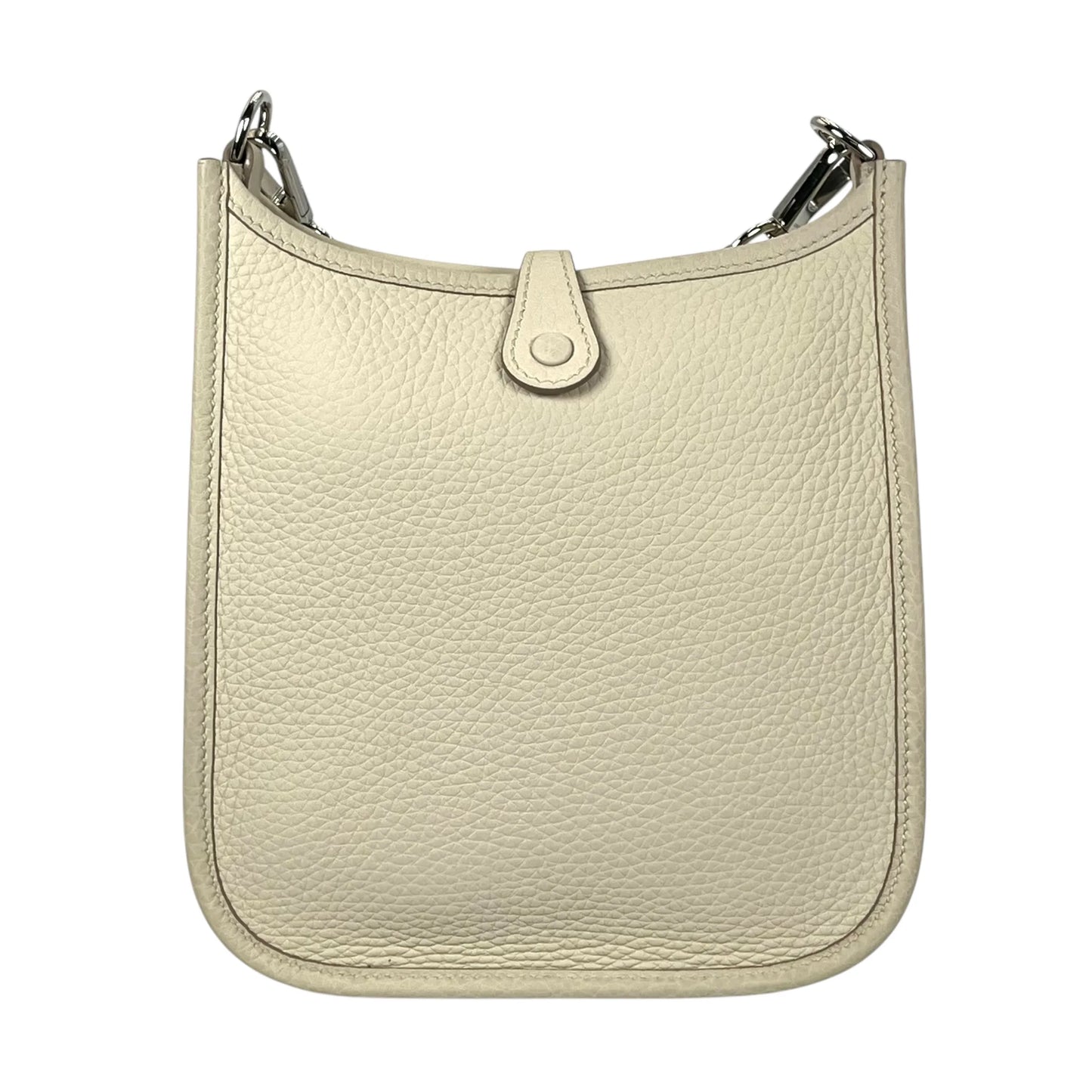 Hermès Evelyne TPM Trillion Leather Gris Pale B Stamped（2023）Shoulder Bag - White