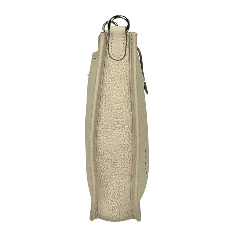 Hermès Evelyne TPM Trillion Leather Gris Pale B Stamped（2023）Shoulder Bag - White