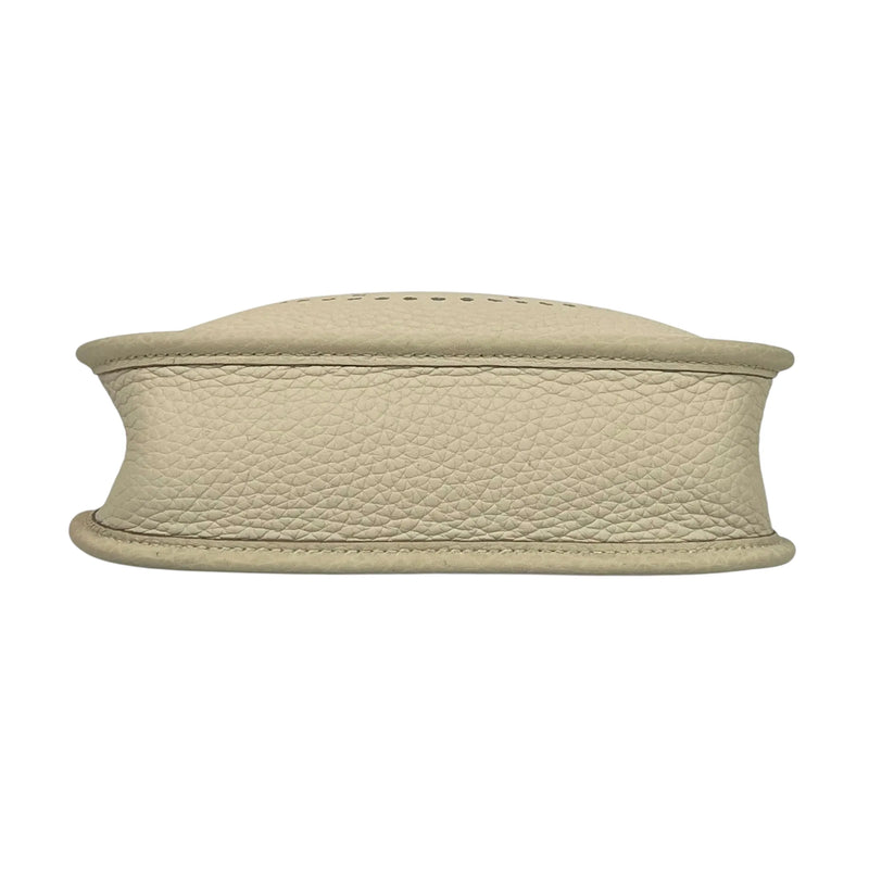 Hermès Evelyne TPM Trillion Leather Gris Pale B Stamped（2023）Shoulder Bag - White