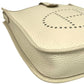 Hermès Evelyne TPM Trillion Leather Gris Pale B Stamped（2023）Shoulder Bag - White
