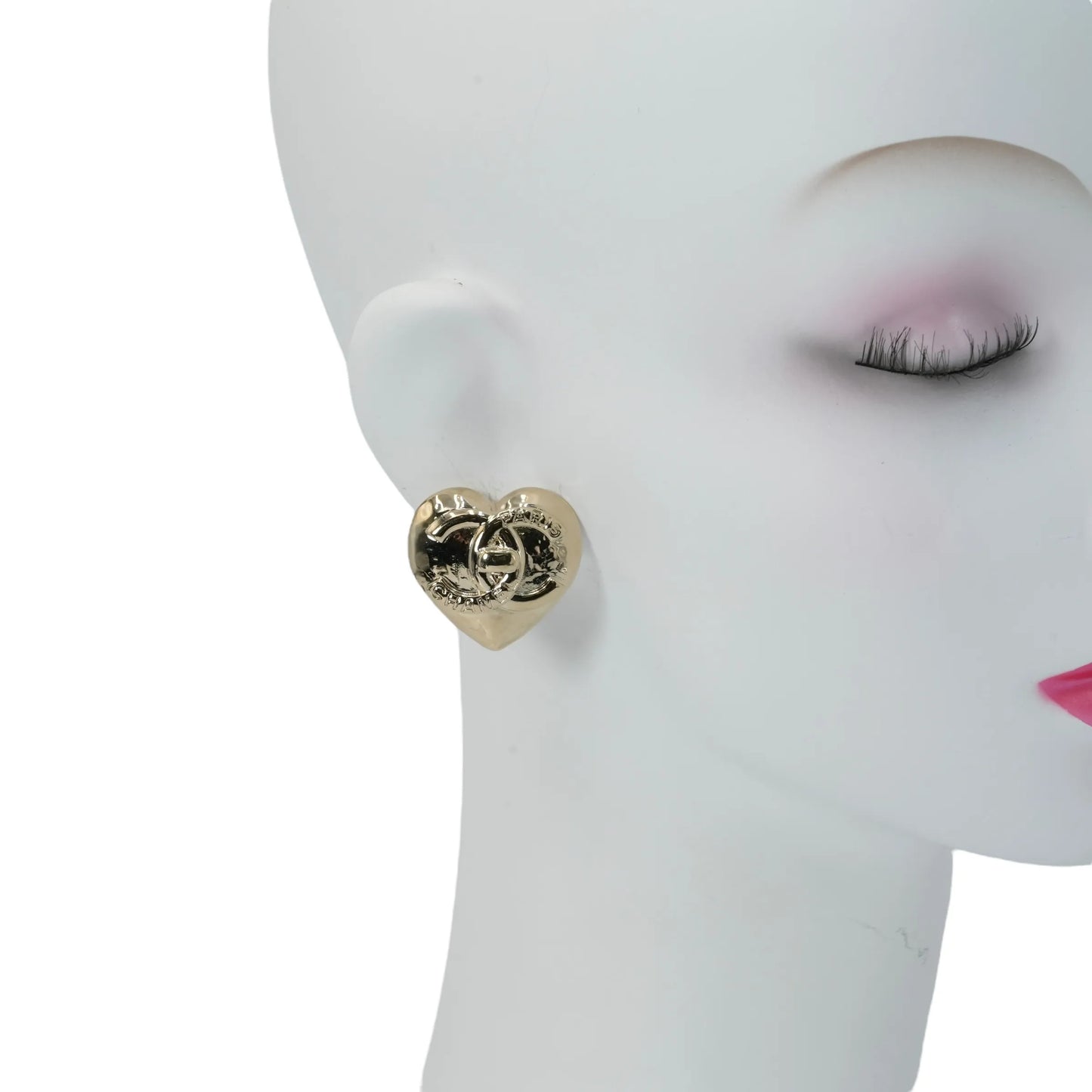 CHANEL ハート ピアス B22B - メタル - 35800