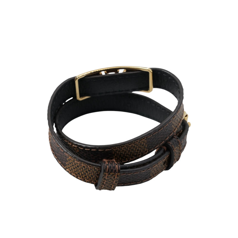 Louis Vuitton ダミエ エベヌ サインイット ブレスレット - ダークブラウン