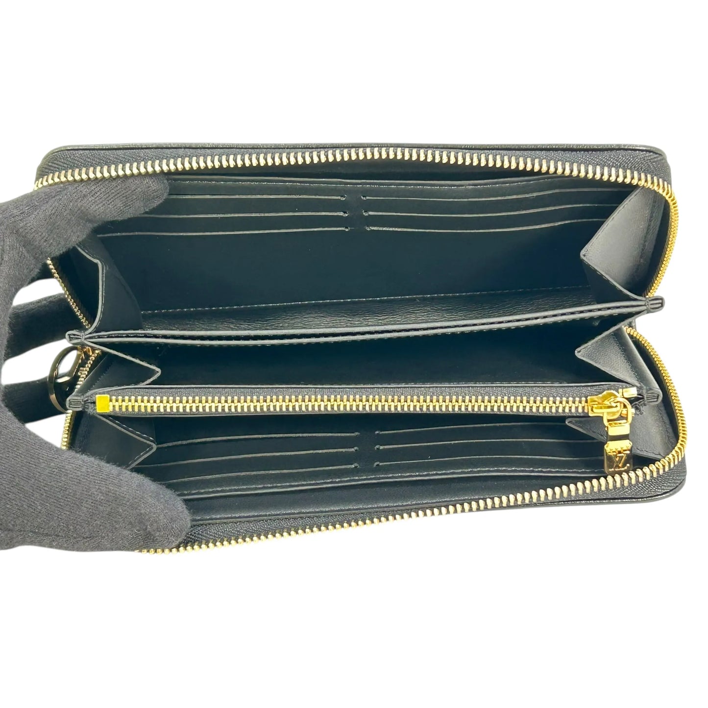 Louis Vuitton モノグラム ラムレザー クッサン ジッピーウォレット 長財布 ロングウォレット - ブラック