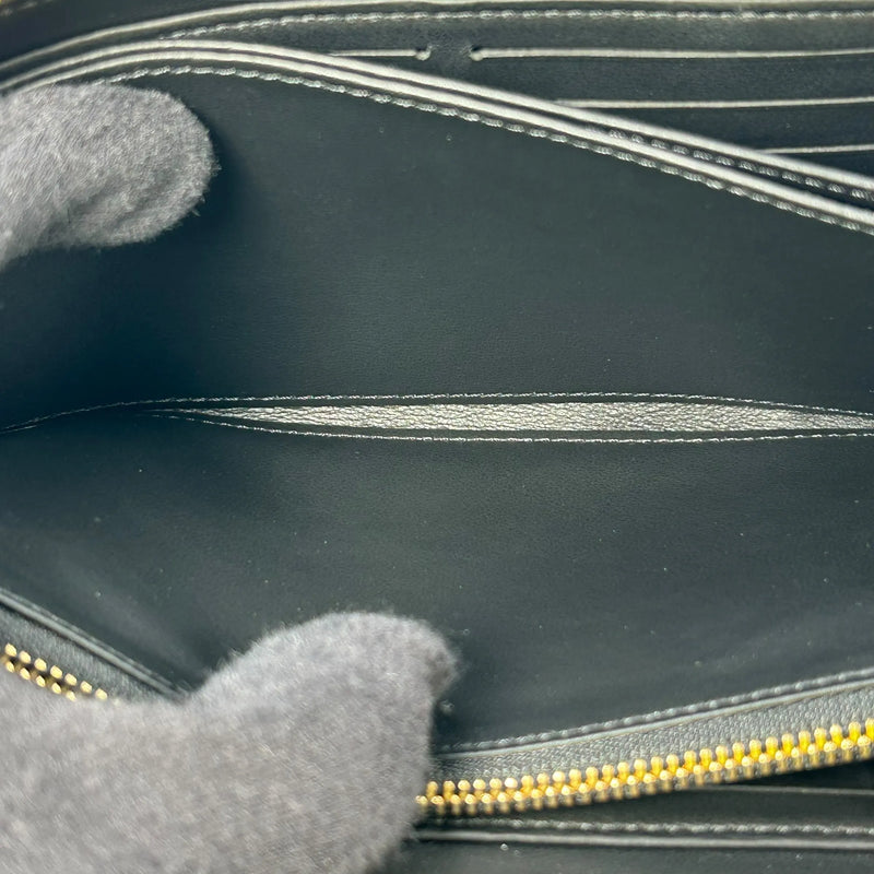 Louis Vuitton モノグラム ラムレザー クッサン ジッピーウォレット 長財布 ロングウォレット - ブラック