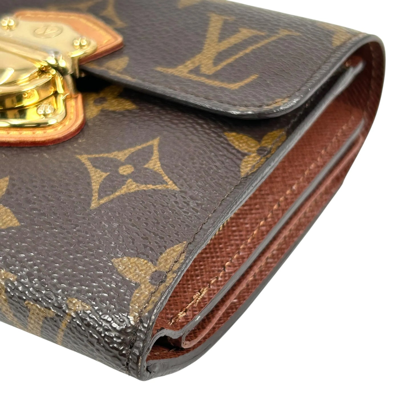 Louis Vuitton モノグラム キャンバス ポルトフォイユ ジョイ 二つ折り財布 コンパクトウォレット - ブラウン