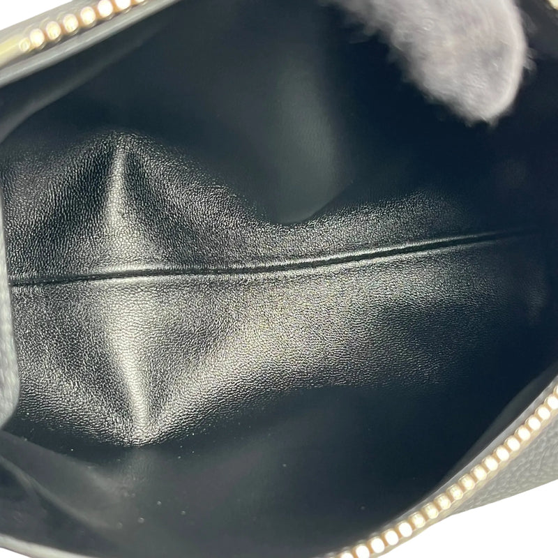 Louis Vuitton カーフレザー サイドトランクPM シルバー金具 ハンドバッグ ショルダーバッグ - ブラック