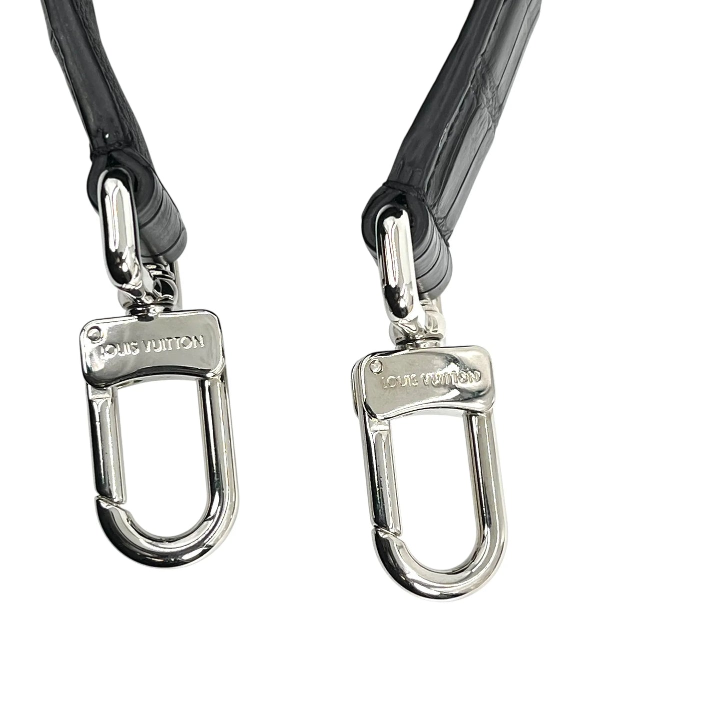 Louis Vuitton カーフレザー サイドトランクPM シルバー金具 ハンドバッグ ショルダーバッグ - ブラック