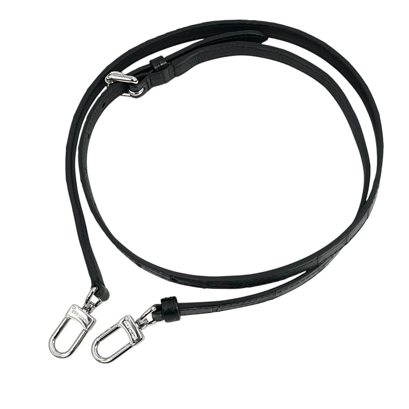 Louis Vuitton カーフレザー サイドトランクPM シルバー金具 ハンドバッグ ショルダーバッグ - ブラック