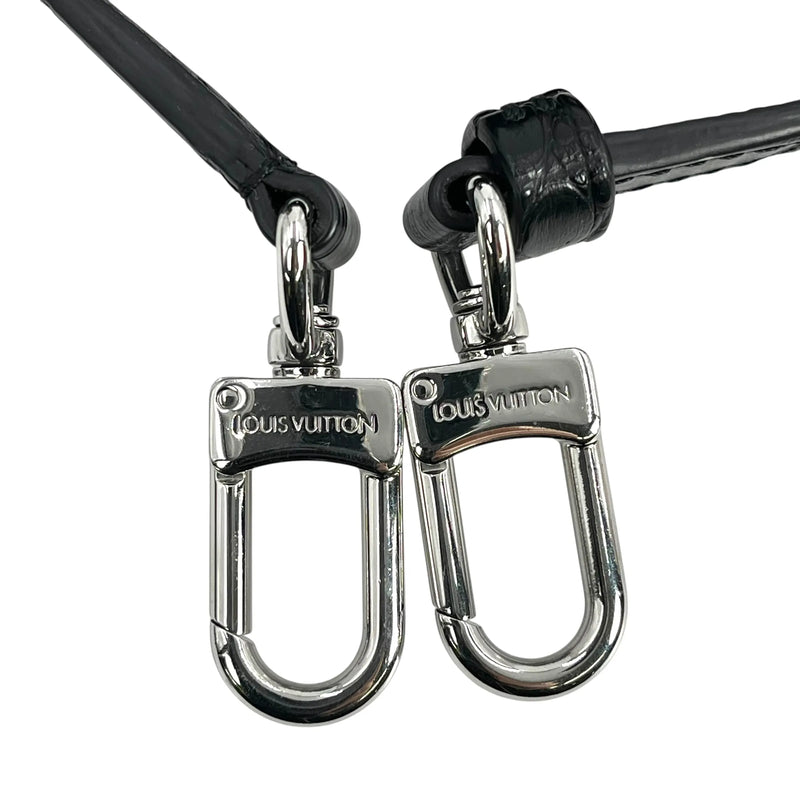 Louis Vuitton カーフレザー サイドトランクPM シルバー金具 ハンドバッグ ショルダーバッグ - ブラック