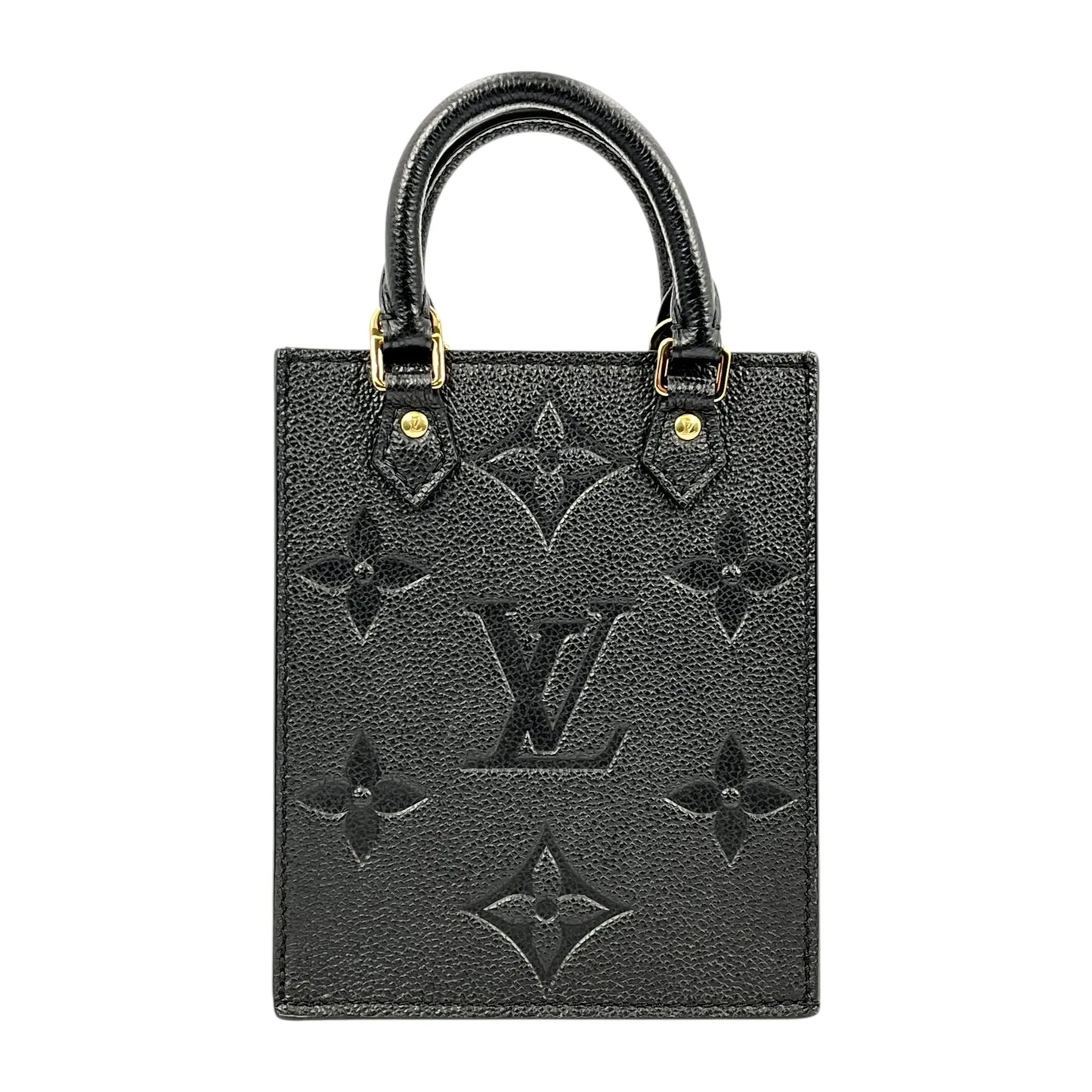 Louis Vuitton Monogram Empreinte Petite Sac Plat Handbag/Shoulder Bag - Black - 36232 